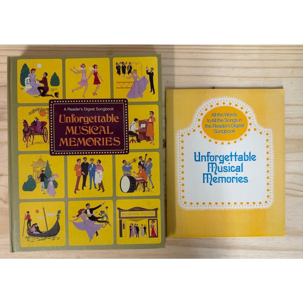 Reader's Digest Unforgettable Musical Memories Song and Lyric Book Set 1984